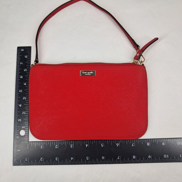 Kate Spade New York Red Wristlet Pouch Purse - Picture 6 of 6